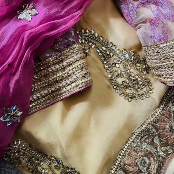 Pakistani three pieces salwar suit dress sarara small - Picture 3 of 16